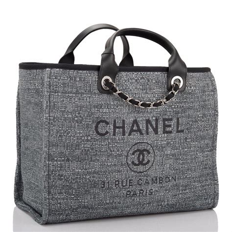 chanel deauville medium tote bag|Chanel deauville tote small new.